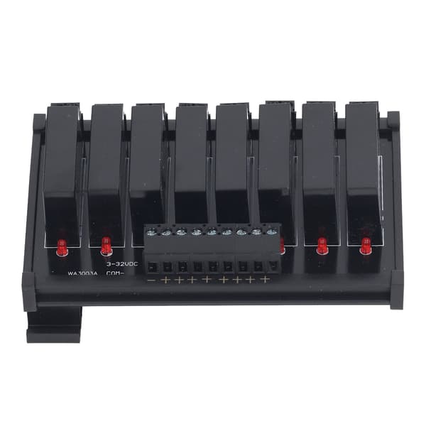 Solid State -relemoduuli DIN-kiskoasennus 8-kanavainen Solid State -rele 3-32VDC tulo 5-8A 24-480VAC kuorma