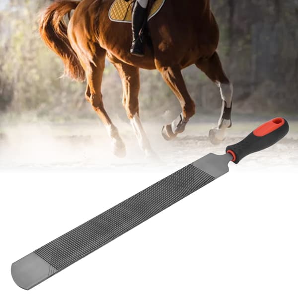 Hästskorasp Låglegerat Verktygsstål Solid Hovslagarefil Stallutrustning 49cm