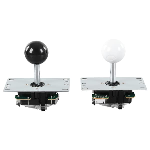 Gør-det-selv arkadesæt til 2 spillere, USB-encoder joystick og knapsæt, sort/hvid, tilbehør til hjemmefestspil