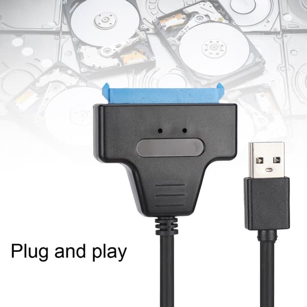 USB 3.0 till SATA SSD-adapterkabel - Höghastighetsdataöverföring för Solid State-enheter