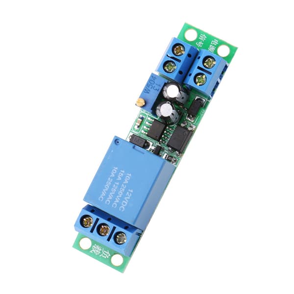 12V DC Justerbar Fördröjningsrelä Timer Modul, Trigger Signal Switch Kontrollkort