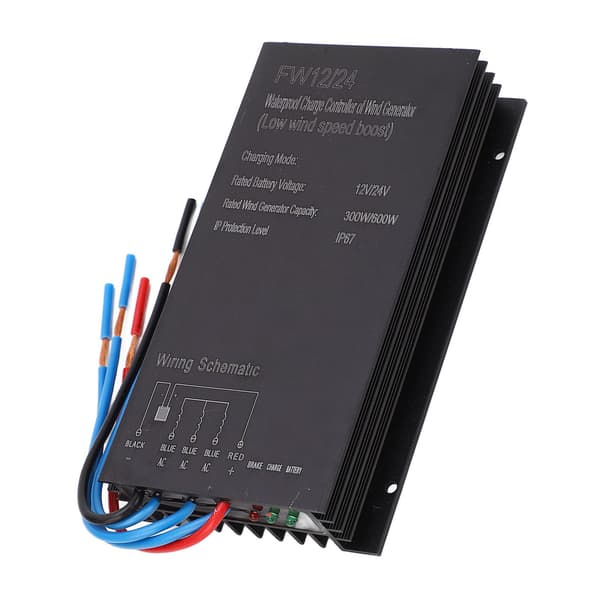 Vindmøllecontroller Vindkraftgenerator MPPT Opladningscontroller 12V 24V IP67 Vandtæt