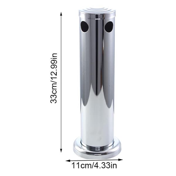 3\" Justerbar Kegerator Tårn i Rustfrit Stål med Dobbelt Tap Øldispenser (2 Haner)