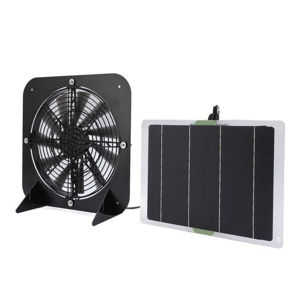 10W solpanel 13 tommer udsugningsventilator Solventilator til badeværelse lagerlokale