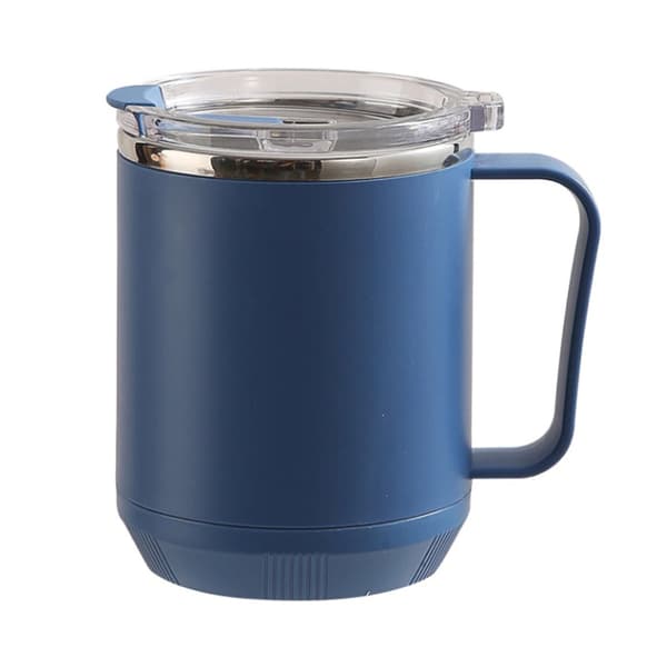 Kaffemugg 460ml 304 Rostfritt Stål Foder Läckagesäker Elegant Bärbar Mugg för Utomhusaktiviteter Blå