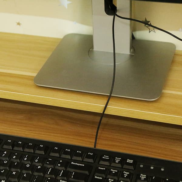 Træskærmstativ til PC LED LCD computerskærm, skrivebordsorganisator, træskærmbeslag
