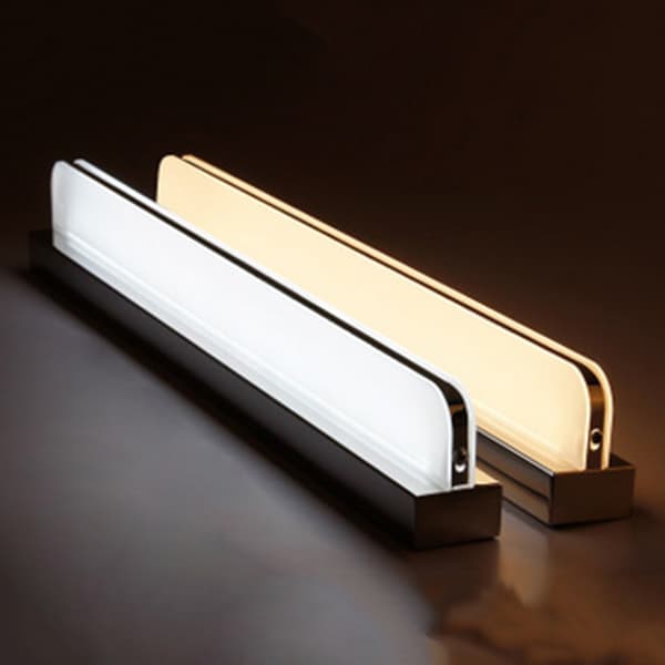 LED-vägglampor för sovrum badrumsspegelbelysning, 86-265V varmvit, 7W/42W, 2-pack