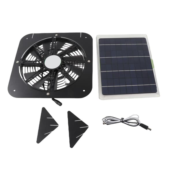 10W solpanel 13 tommer udsugningsventilator Solventilator til badeværelse lagerlokale