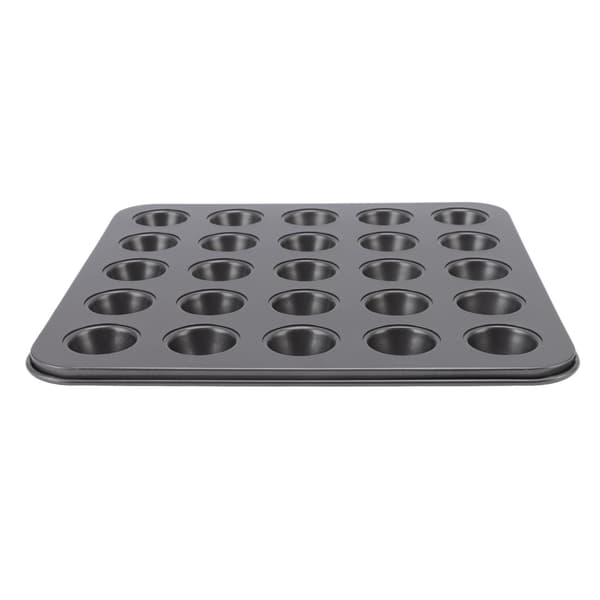 Nonstick Mini Cupcakeforme Kulstofstål Bageplade til Småkager Brød, 25-hulrum