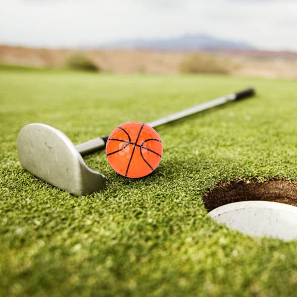 Bærbart Golfboldsæt - 6-pak til Konkurrence og Træning, Holdbare Træningsbolde