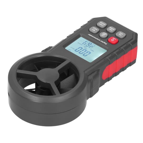WT87B Bluetooth Digital Anemometer med LCD-baggrundsbelysning 9V Håndholdt Vindhastighedstester