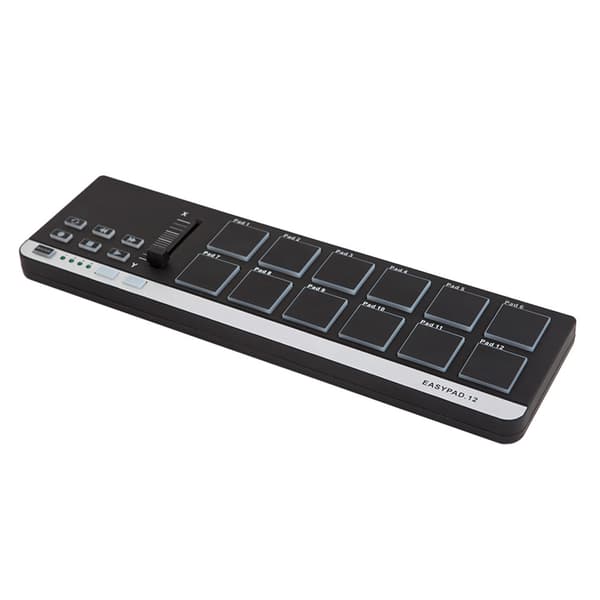 Worlde EasyPad.12 Bärbar Mini USB 12 Trumplatta MIDI-kontroller