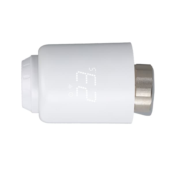 Smart radiatortermostat, drejeligt display, programmerbar Zigbee-ventil, 5-sæt tidsplanlægning