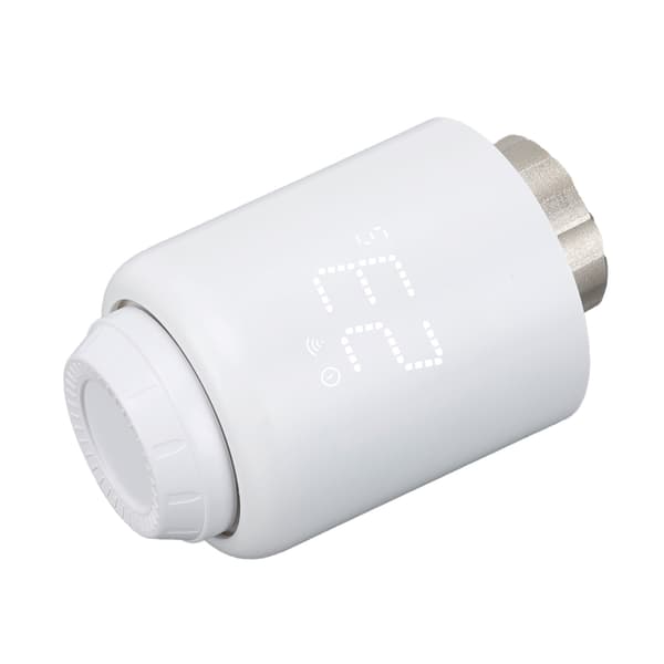 Smart radiatortermostat, drejeligt display, programmerbar Zigbee-ventil, 5-sæt tidsplanlægning