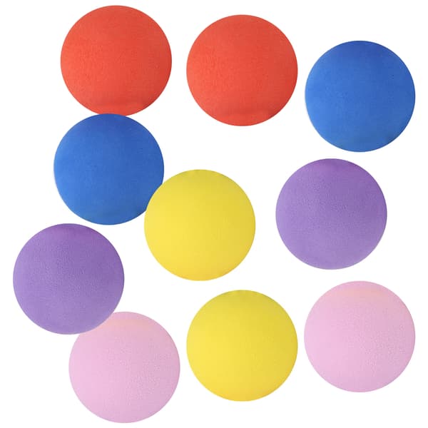 Lette EVA Golfbolde til Børn – 60 mm (Gul, Blå, Orange, Lilla, Pink)