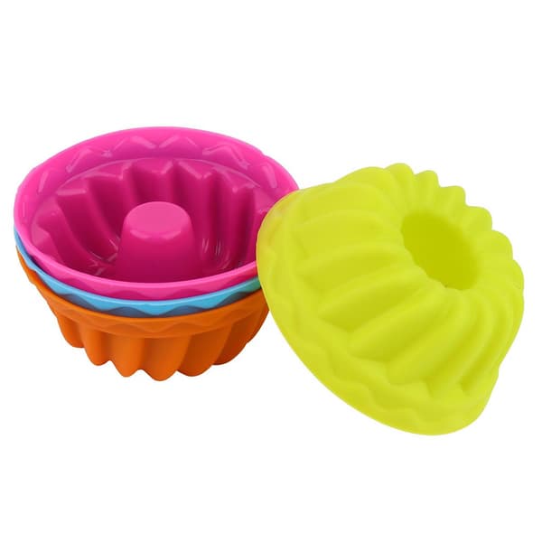 12-pack mini muffinsformar i silikon med pumpa, non-stick bakformar för Halloween