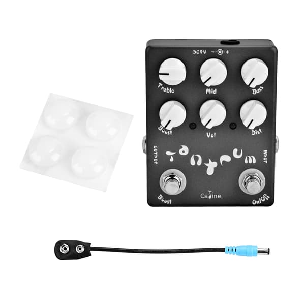 Elektrisk gitarr effektpedal i metall med True Bypass instrumenttillbehör
