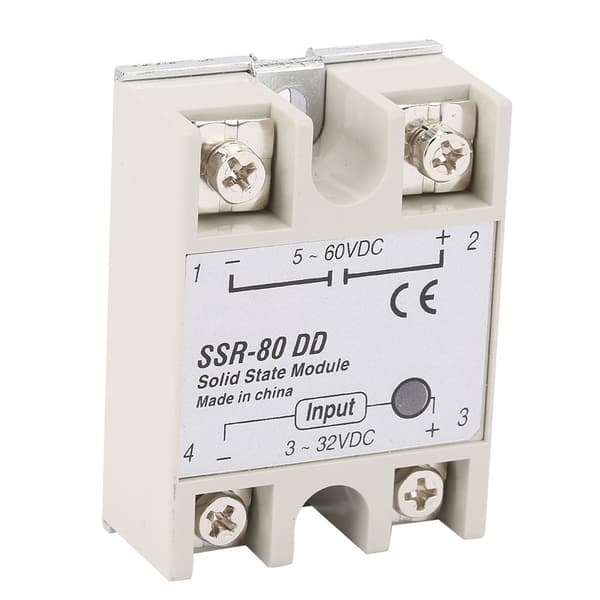 SSR80DD 80A Industriel Halvlederrelæ, 332-5200VDC Solid State Switch