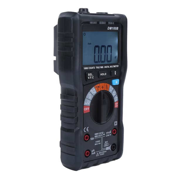 DM100B Digitalt Multimeter LCD Bærbart Højpræcisions Integreret Industriel Brændsikker Voltmeter
