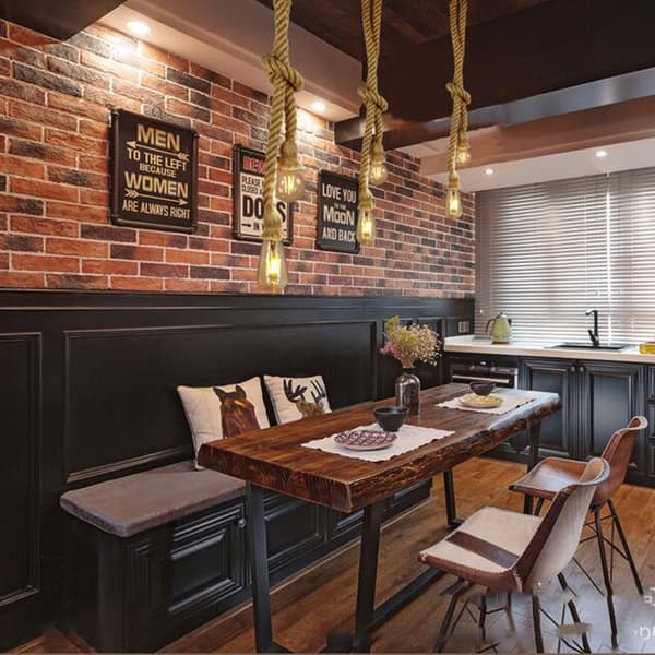 Industriel Hamp Reb Pendel til Butik og Cafe 1 Meter
