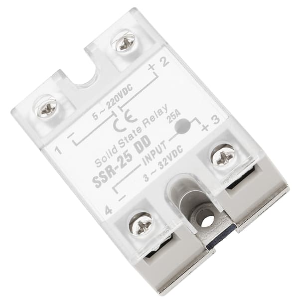 Solid State Relay SSR-25 DD 25A 5-220VDC Teollisuuden automaation ohjausmoduuli
