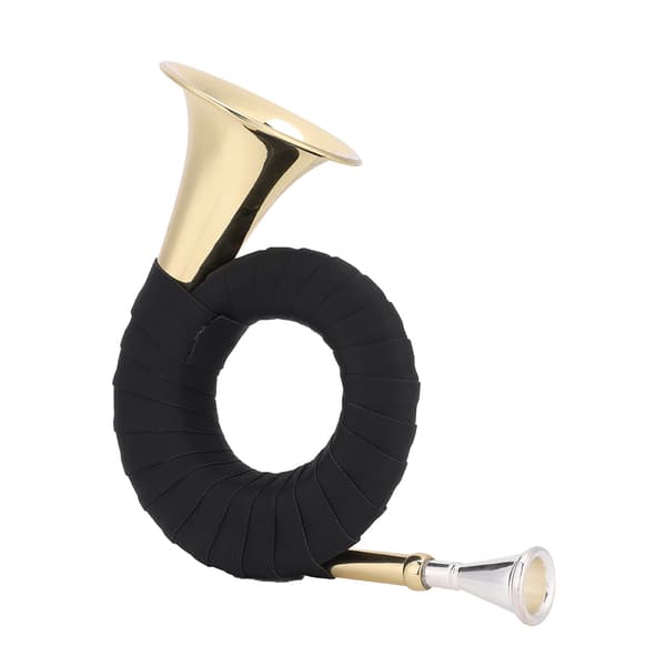 Mini Mässing Bb Jakthorn Mikro Valthorn Instrumentkit