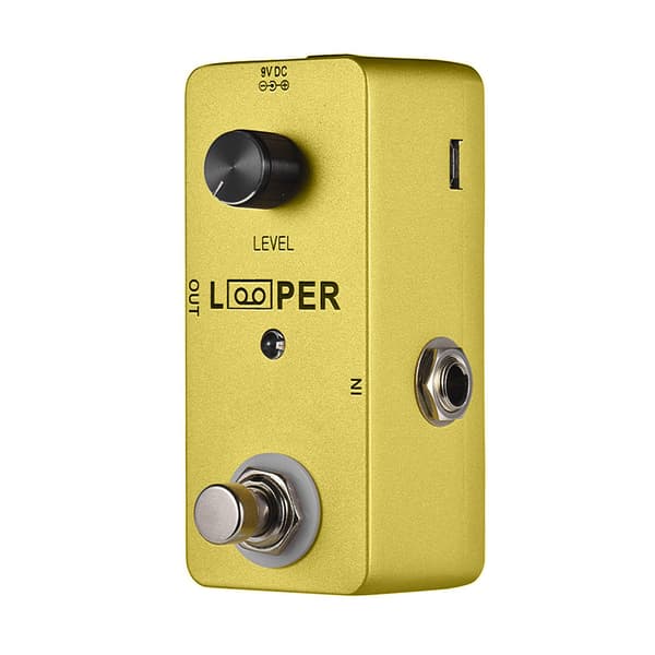 M-VAVE LOOPER Mini Gitarr Loop Elgitarr Looper Effektpedal Max. 5 minuters inspelningstid Obegränsade Overdubs Fullmetallskal