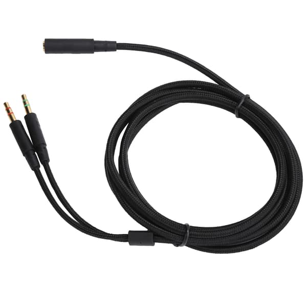 2-i-1 lydadapterkabel til Kingston HyperX Cloud Stinger, Cloud Mix, Cloud Alpha Gaming Headset