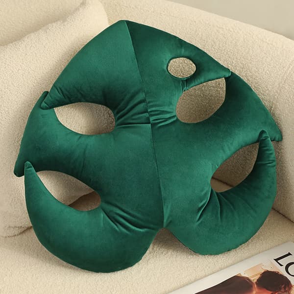 Bambusblad Pyntepude Skildpadde Ryg Sofa Dekorativ Accent