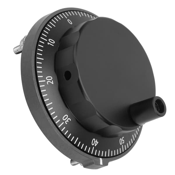 5V 80mm 6-bens CNC Pulser Sort Håndhjul 100PPR Manuel Pulsgenerator Roterende Encoder