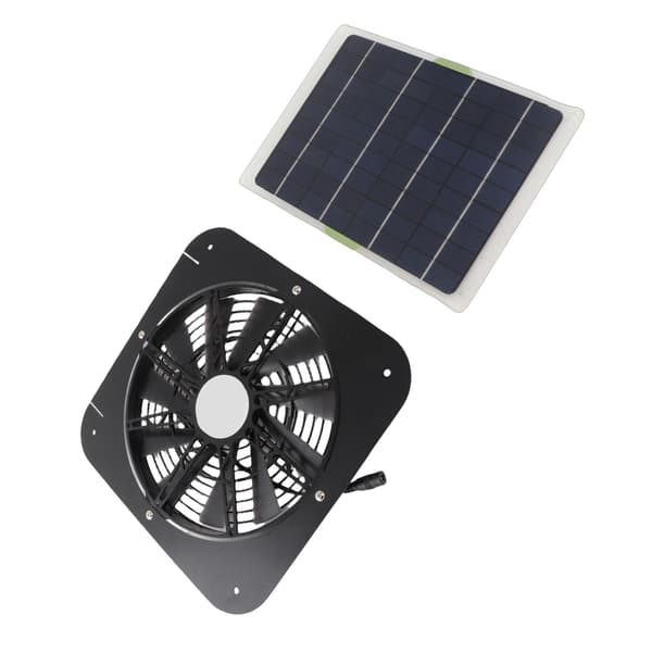 10W solpanel 13 tommer udsugningsventilator Solventilator til badeværelse lagerlokale