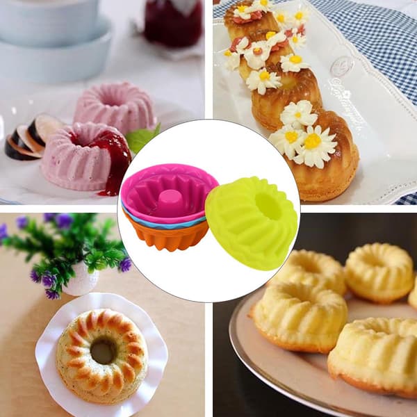 12-pack mini muffinsformar i silikon med pumpa, non-stick bakformar för Halloween