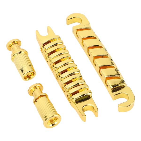 Delad gitarrstall i zinklegering, individuellt justerbar 10,4 mm gitarrsträng genom stallbyte för LP Guld