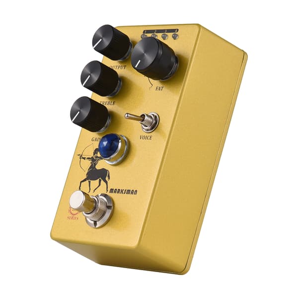 MOSKYAudio Overdrive/Preamp/Booster Gitarr Effektpedal 4 Clipping Mode Switch & Output/Treble/Gain Kontroller Kompakt Bärbar Digital Gitarr Effektor