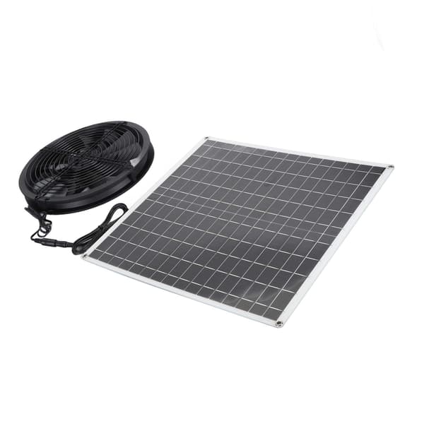 Soldriven Ventilator IP65 Högt Luftflöde 20W 16V Panel för Hönshus Skjul Växthus