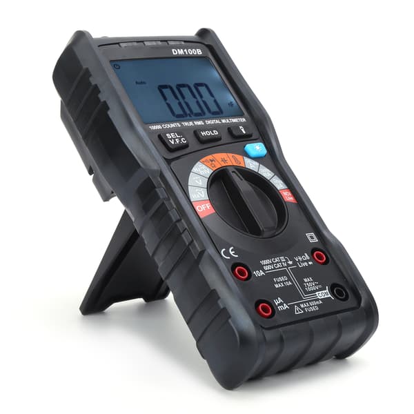 DM100B Digitalt Multimeter LCD Bærbart Højpræcisions Integreret Industriel Brændsikker Voltmeter