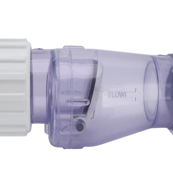 1,5\" Simbassäng Backventil Transparent 2-pack Professionell Inline Backventil