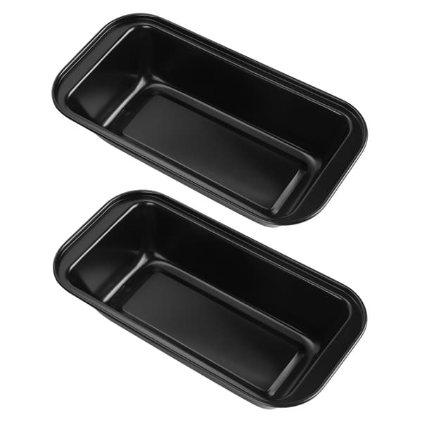 Rektangulær toastbrødform i kulstofstål, non-stick dejbageform, sort