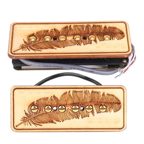 GMB213 Elgitarr Pickup Gitarr Stall Pickup & Hals Pickups Fjäder Trä SS