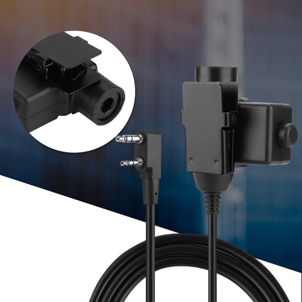 Z Tactical U94 PTT-kabel til BAOFENG UV5R - Støjreducerende headsetadapter