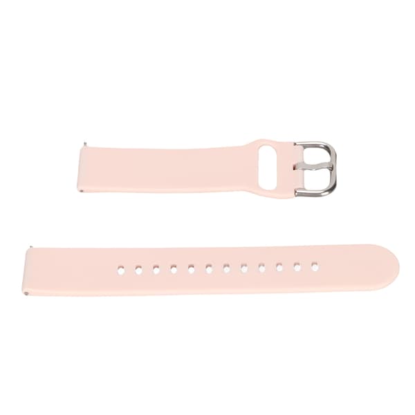Silikonebånd 20 mm Solid Rosa Erstatningsrem til Amazfit GTS 3, GTS 2, Bip S, Bip Ur