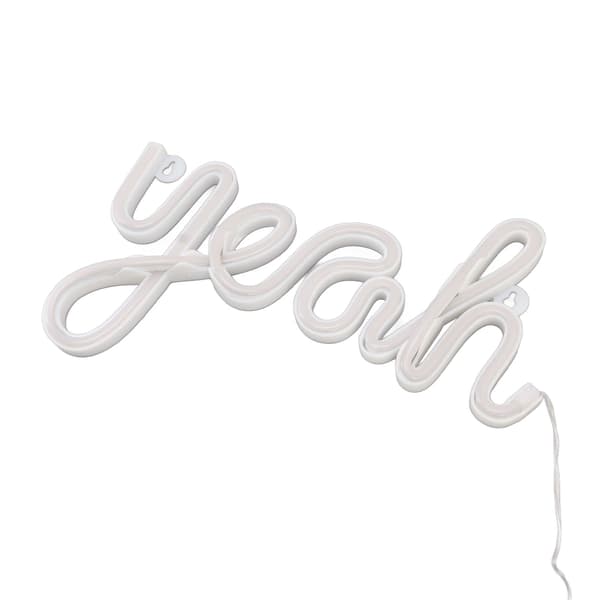 Yeah Shape LED Neonskylt Väggdekor - Varmvit Nattlampa