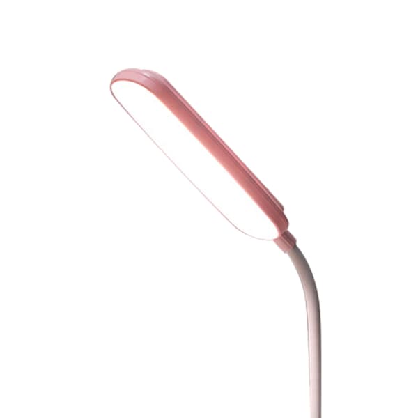 Rosa LED-bordlampe Touch Control Dæmpbar USB-opladning 3 farvetemperaturniveauer