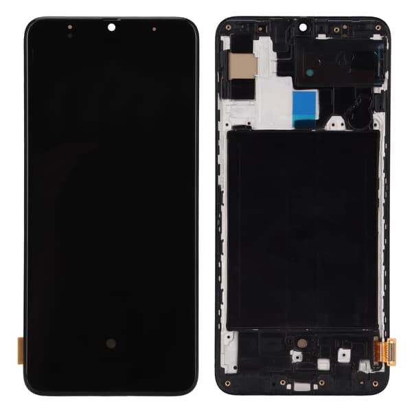 Galaxy A70 LCD-skärmbyte med fingeravtryckssensor, digitizer och pekskärmsenhet