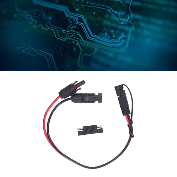 Solpanel Forbindelseskabel 12AWG PVC Kobber Solpanel til SAE Adapter til Motorcykler Biler