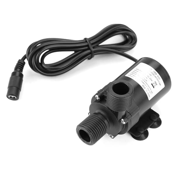 24V Borstlös Solvärmare Cirkulationspump, Mini DC Vattenpump för Husbil & Camping