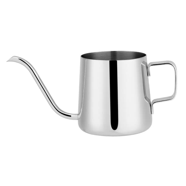 Svansehalskedel i rustfrit stål til Pour-Over kaffe Teværktøj (Sølv, 250 ml)