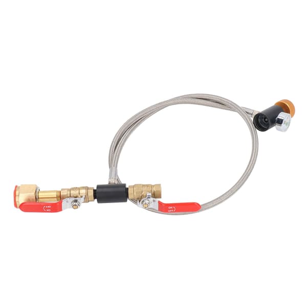 CO2-cylinderpåfyllningsadapter CGA320 G1/2 Dubbelventilslang med tryckmätare