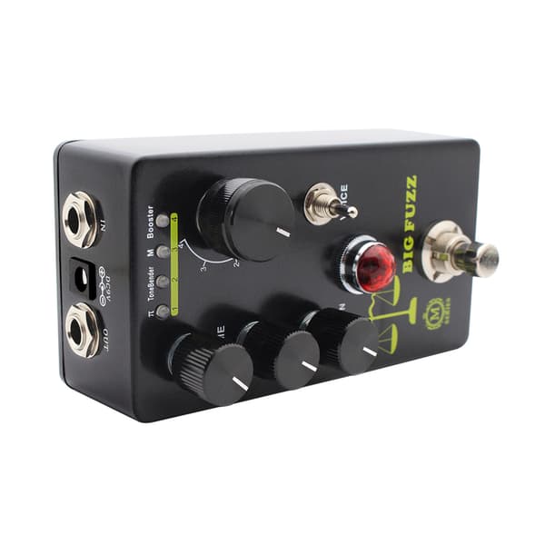 MOSKYAudio FUZZ Gitarr Effektpedal 4 lägesomkopplare & Volym/Ton/Sustain-kontroller Kompakt Bärbar Digital Fuzz Gitarr Effektor Effektprocessor för E