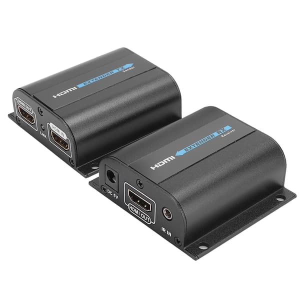 HDMI til RJ45 Ethernet Extender 60m IR Loop Out LKV372Pro 100-220V EU-stik
